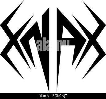 Initial NA logo design with Cool style, Logo business branding. Stock Vector