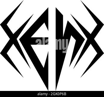 Initial EN logo design with Cool style, Logo business branding. Stock Vector