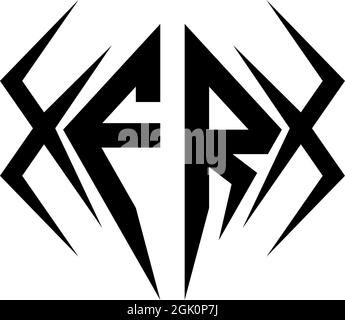 Initial ER logo design with Cool style, Logo business branding. Stock Vector