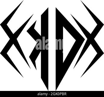 Initial KO logo design with Cool style, Logo business branding. Stock Vector