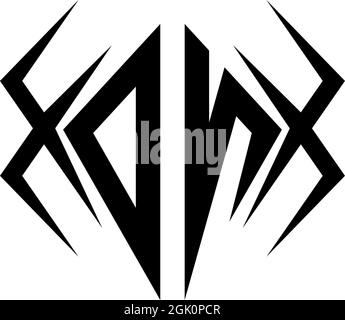 Initial ON logo design with Cool style, Logo business branding. Stock Vector