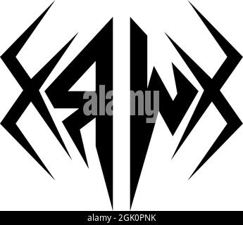 Initial RW logo design with Cool style, Logo business branding. Stock Vector