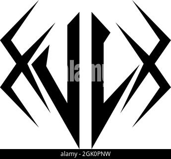 Initial UJ logo design with Cool style, Logo business branding. Stock Vector