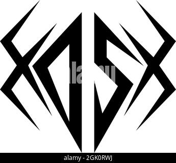 Initial DS logo design with Cool style, Logo business branding. Stock Vector