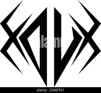 Initial DU logo design with Cool style, Logo business branding. Stock Vector