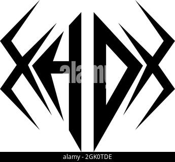 Initial HO logo design with Cool style, Logo business branding. Stock Vector