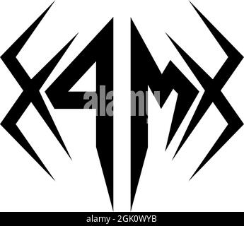 Initial PM logo design with Cool style, Logo business branding. Stock Vector