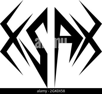 Initial SA logo design with Cool style, Logo business branding. Stock Vector