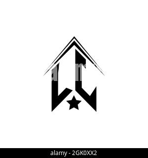 Initial LJ logo design with Shape style, Logo business branding. Stock Vector