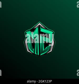 Initial ME logo design, Initial ME logo design with Circle style, Logo for game, esport, community or business. Stock Vector