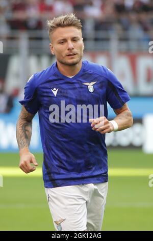 Ciro Immobile of Lazio before the Italian championship Serie A