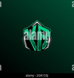 Initial YR logo design, Initial YR logo design with Shield style, Logo for game, esport, community or business. Stock Vector