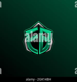 Initial EB logo design, Initial EB logo design with Circle style, Logo for game, esport, community or business. Stock Vector