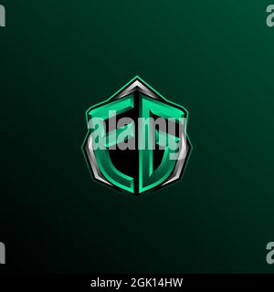 Initial EG logo design, Initial EG logo design with Circle style, Logo for game, esport, community or business. Stock Vector