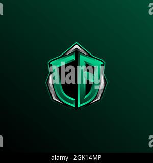 Initial CB logo design, Initial CB logo design with Circle style, Logo for game, esport, community or business. Stock Vector