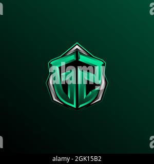 Initial HA logo design, Initial HA logo design with Circle style, Logo for game, esport, community or business. Stock Vector