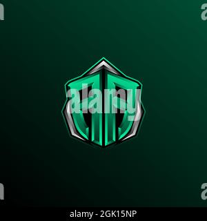 Initial AA logo design, Initial AA logo design with Circle style, Logo for game, esport, community or business. Stock Vector