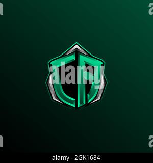 Initial CB logo design, Initial CB logo design with Circle style, Logo for game, esport, community or business. Stock Vector