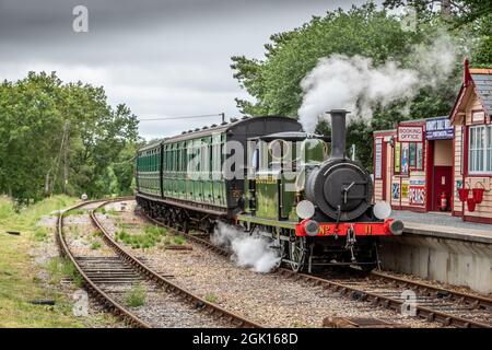 Newport a Terrier locomotive at the Isle of Wight railway Stock Photo ...