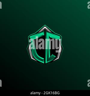 Initial CC logo design, Initial CC logo design with Circle style, Logo for game, esport, community or business. Stock Vector