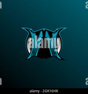 Initial VV logo design, Initial VV logo design with Circle style, Logo for game, esport, community or business. Stock Vector