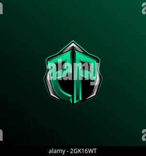 Initial PP logo design, Initial PP logo design with Circle style, Logo for game, esport, community or business. Stock Vector