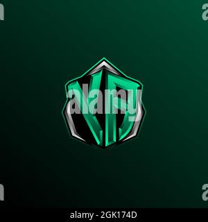 Initial YA logo design, Initial YA logo design with Shield style, Logo for game, esport, community or business. Stock Vector
