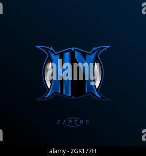 Initial HY logo design, Initial HY logo design with Cool style, Logo for game, esport, initial gaming, community or business. Stock Vector