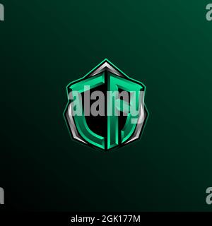 Initial CA logo design, Initial CA logo design with Circle style, Logo for game, esport, community or business. Stock Vector