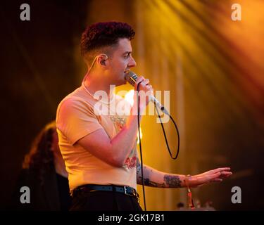 Glasgow, UK. 12th Sep, 2021. PICTURED: Joesef plays the King Tuts stage at the TRNSMT live music outdoor festival in Glasgow. Credit: Colin Fisher/Alamy Live News Stock Photo