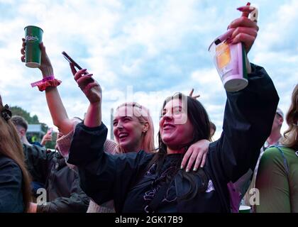 Glasgow, UK. 12th Sep, 2021. PICTURED: Joesef plays the King Tuts stage at the TRNSMT live music outdoor festival in Glasgow. Credit: Colin Fisher/Alamy Live News Stock Photo