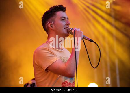 Glasgow, UK. 12th Sep, 2021. PICTURED: Joesef plays the King Tuts stage at the TRNSMT live music outdoor festival in Glasgow. Credit: Colin Fisher/Alamy Live News Stock Photo