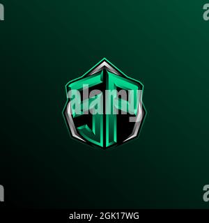 Initial SP logo design, Initial SP logo design with Circle style, Logo for game, esport, community or business. Stock Vector
