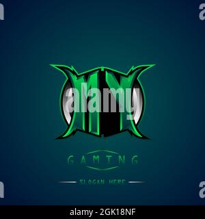 MY Initial Logo Design Cool style, Logo for game, esport, initial gaming, community or business. Stock Vector