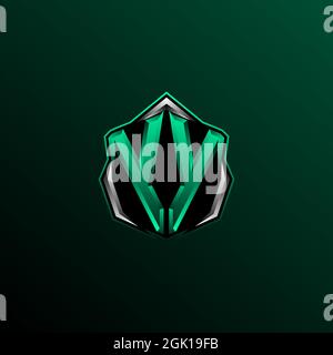 Initial YY logo design, Initial YY logo design with Shield style, Logo for game, esport, community or business. Stock Vector