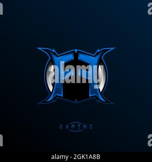 Initial FF logo design, Initial FF logo design with Cool style, Logo for game, esport, initial gaming, community or business. Stock Vector