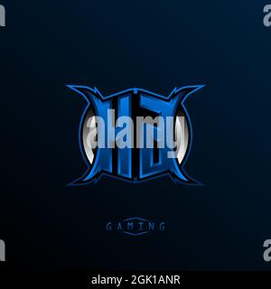 Initial HG logo design, Initial HG logo design with Cool style, Logo for game, esport, initial gaming, community or business. Stock Vector