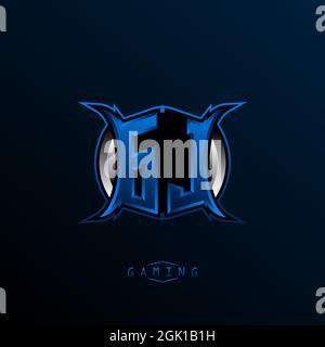 Initial GJ logo design, Initial GJ logo design with Cool style, Logo for game, esport, initial gaming, community or business. Stock Vector