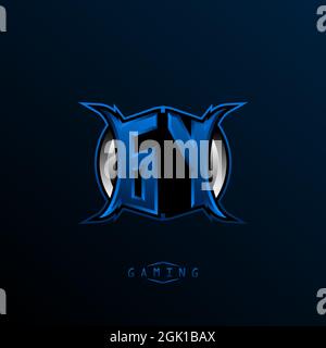 Initial GY logo design, Initial GY logo design with Cool style, Logo for game, esport, initial gaming, community or business. Stock Vector