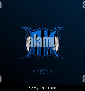 Initial AN logo design, Initial AN logo design with Cool style, Logo for game, esport, initial gaming, community or business. Stock Vector
