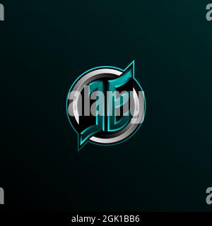 Initial JE logo design, Initial JE logo design with Circle style, Logo for game, esport, community or business. Stock Vector