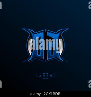 Initial DG logo design, Initial OG logo design with Cool style, Logo for game, esport, initial gaming, community or business. Stock Vector