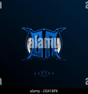 Initial BR logo design, Initial BR logo design with Cool style, Logo for game, esport, initial gaming, community or business. Stock Vector