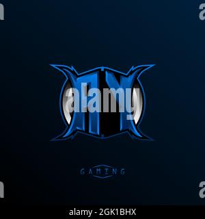 Initial AY logo design, Initial AY logo design with Cool style, Logo for game, esport, initial gaming, community or business. Stock Vector