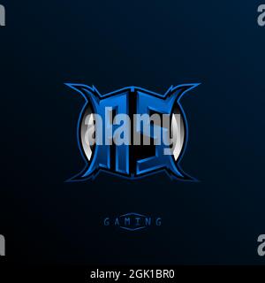 Initial AS logo design, Initial AS logo design with Cool style, Logo for game, esport, initial gaming, community or business. Stock Vector