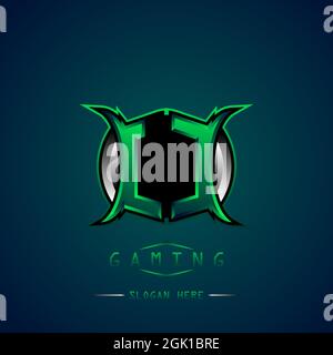 LC Initial Logo Design Cool style, Logo for game, esport, initial gaming, community or business. Stock Vector