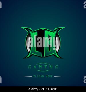 LB Initial Logo Design Cool style, Logo for game, esport, initial gaming, community or business. Stock Vector