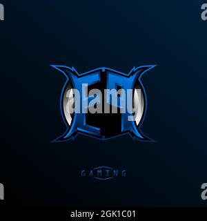 Initial EP logo design, Initial EP logo design with Cool style, Logo for game, esport, initial gaming, community or business. Stock Vector