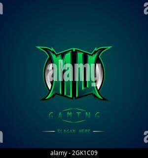 MU Initial Logo Design Cool style, Logo for game, esport, initial gaming, community or business. Stock Vector