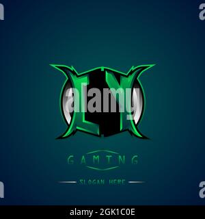 MD, MO Initial Logo Design Cool style, Logo for game, esport, initial gaming, community or business. Stock Vector